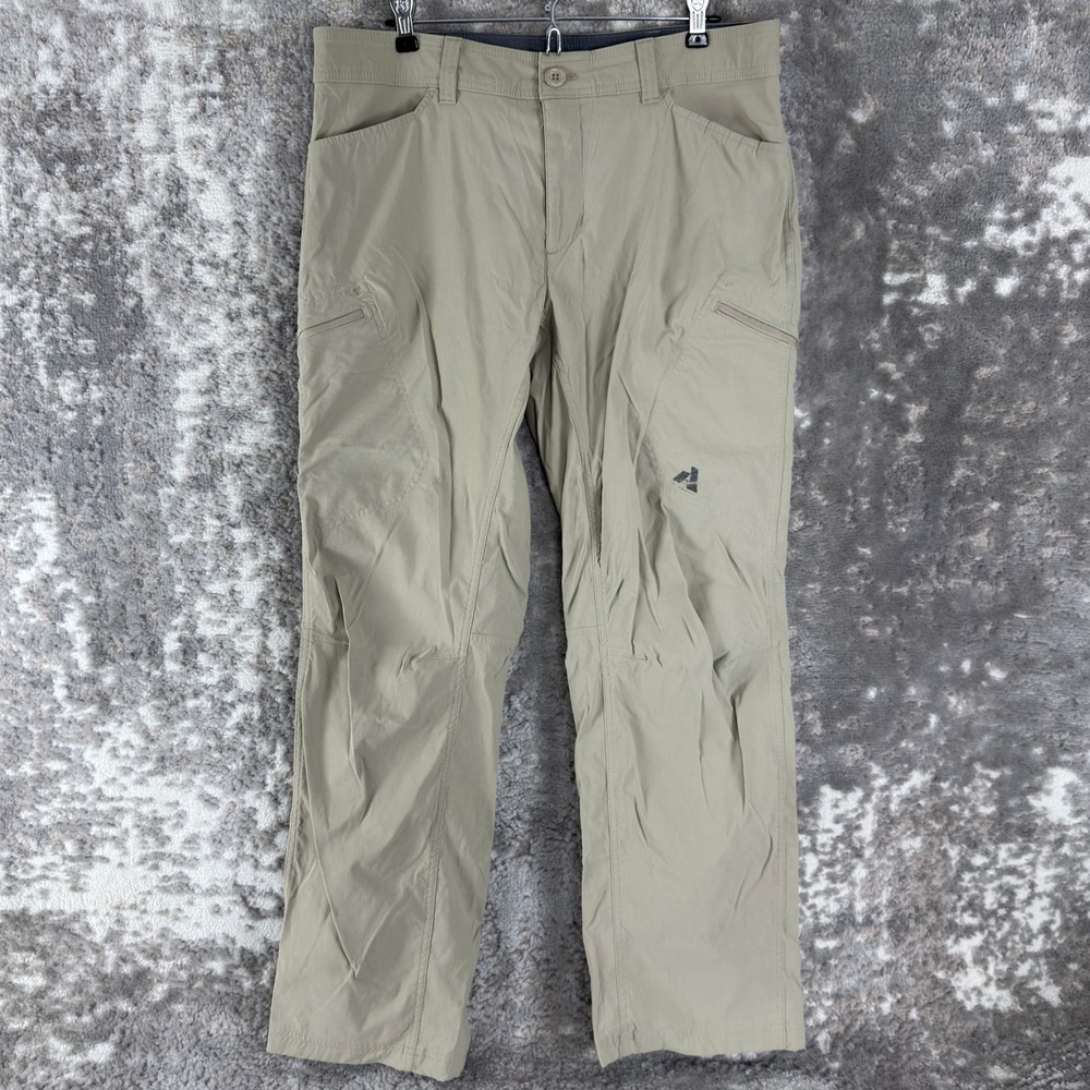 Eddie Bauer Size 36x32 First Ascent Guide Hiking Cargo Pants Tan Long Men